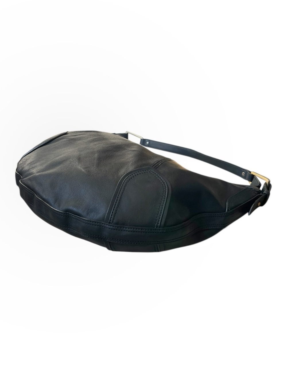 Cole Haan Black Leather Hobo Shoulder Hand Bag - Picture 9 of 13